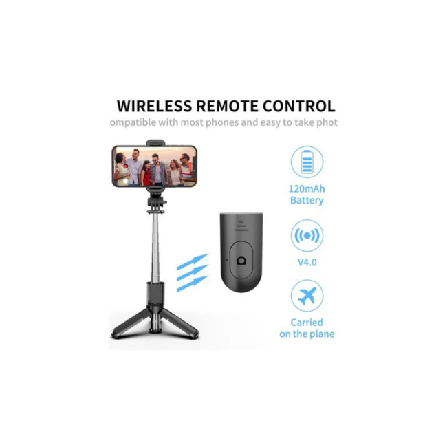 3 in 1 Selfie stick with remote